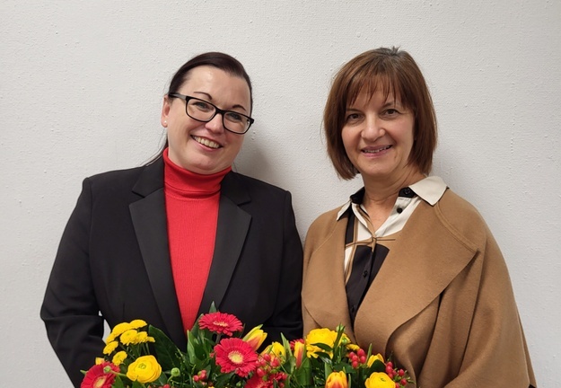 v.l.n.r.: Christiane Wangler (Prsidentin) und Rosa Karcher (Prsidentin 2008-2024)